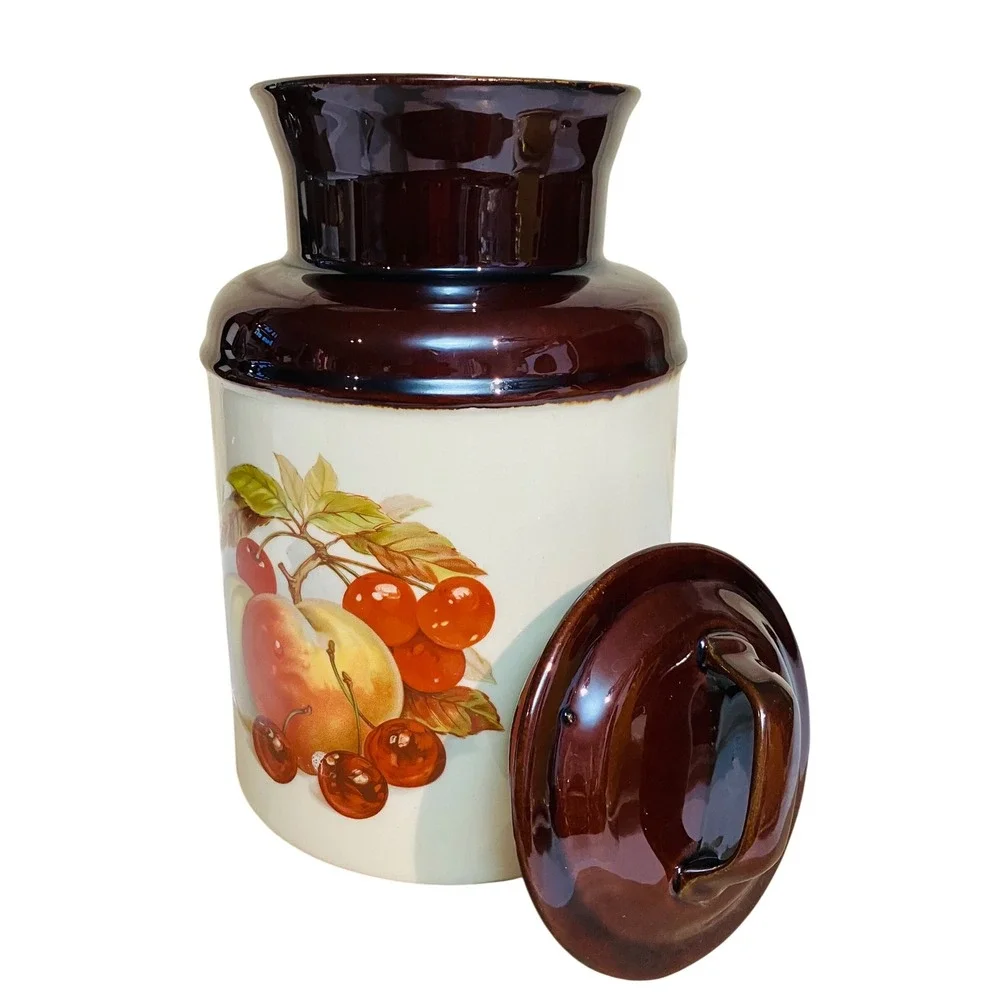 McCoy Cookie Jar Unisex OS Brown Excellent Vintage Fruit 253 USA Pottery